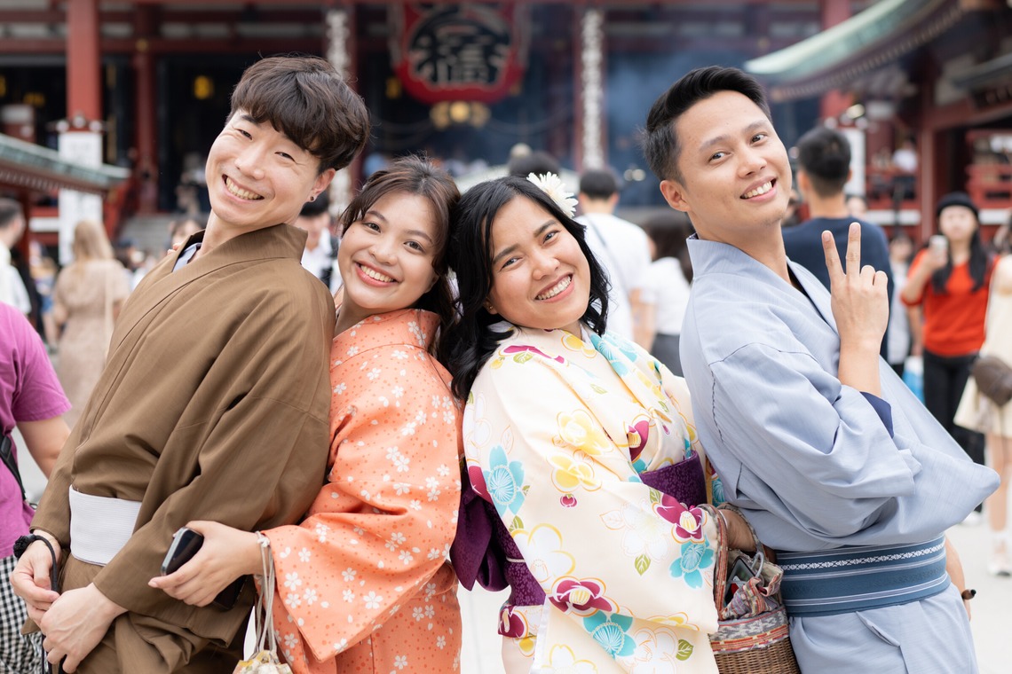 大木千帆が撮影した「着物街歩きポートレート」の写真