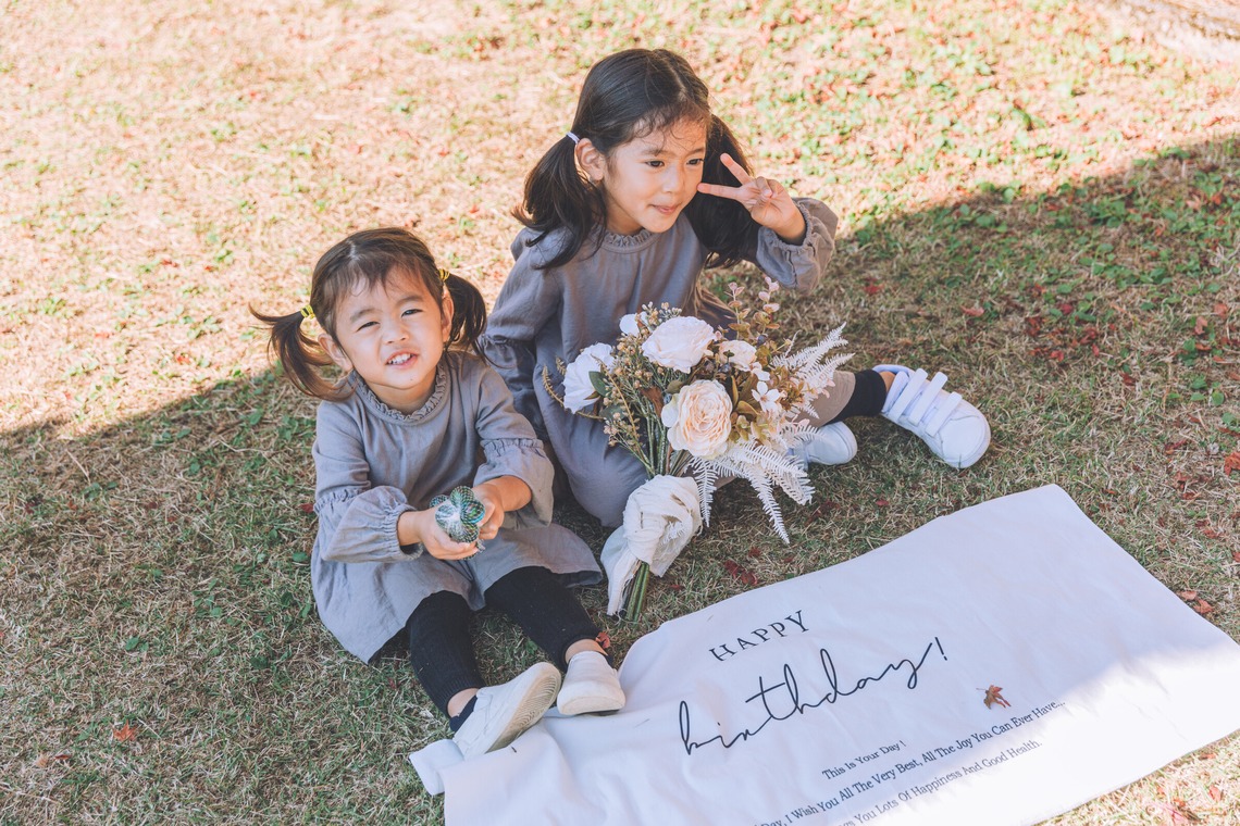 多田正子が撮影した「ファミリーフォト（バースデーフォト）」の写真