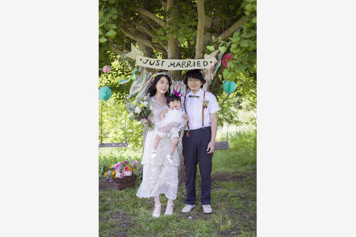 Hamuこども写真館が撮影した「大阪市　能勢　みちくさウエディング」の写真