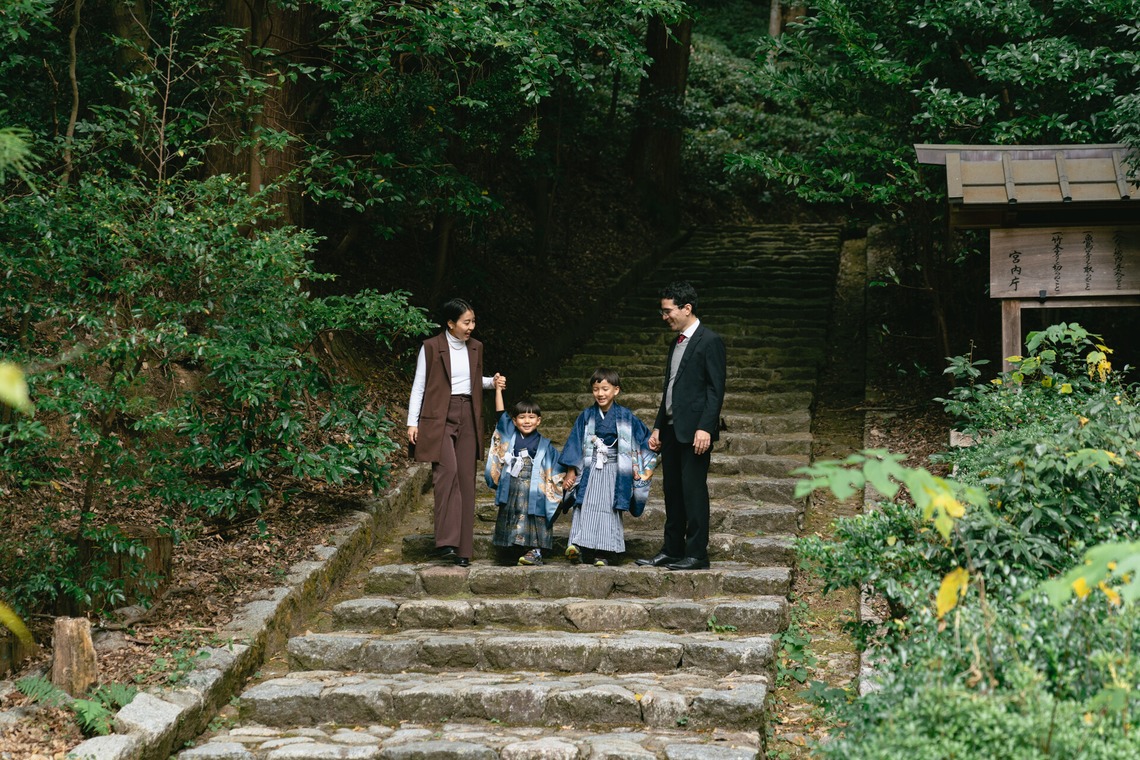 Tatsuyaが出張撮影した家族写真(キッズ,ベビーフォト)などが写った「七五三撮影」の家族写真