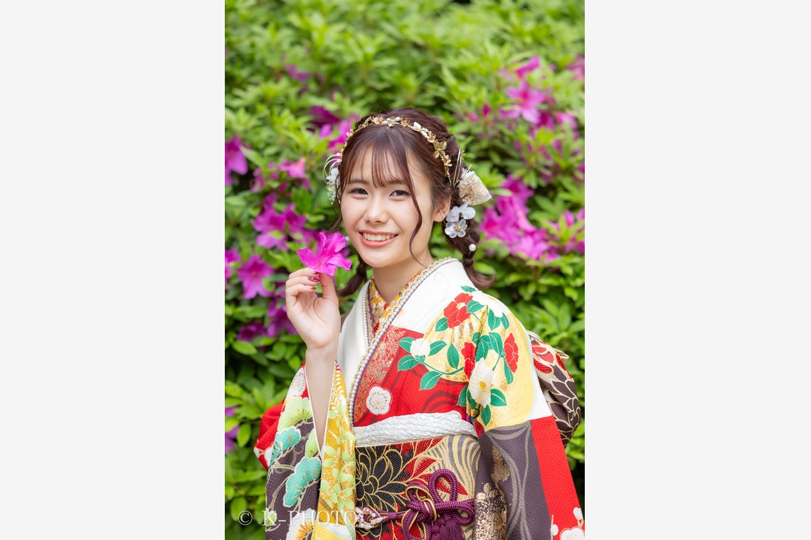 大森光太郎・K-PHOTOが出張撮影した家族写真(キッズ,ベビーフォト)などが写った「成人式撮影」の家族写真