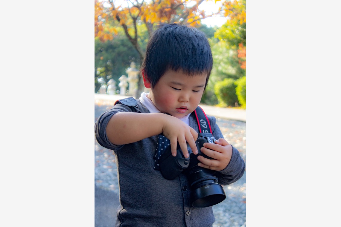 時の記録者が撮影した「七五三サンプル」の写真