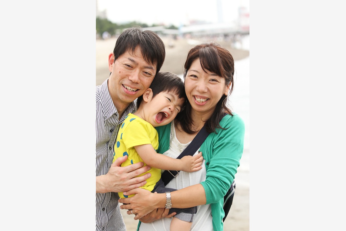 今井写真事務所　今井　良が撮影した「お台場での家族撮影」の写真