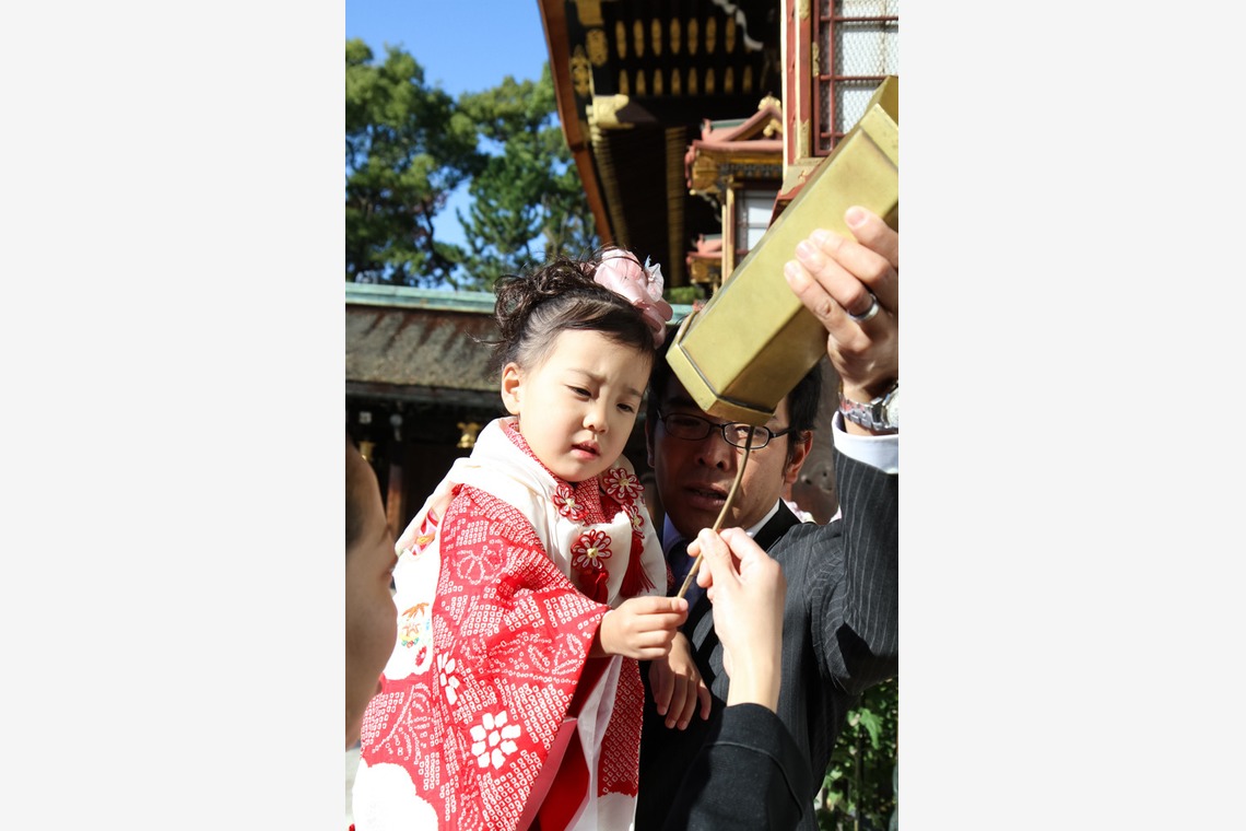 スマイルハンターが出張撮影した家族写真(キッズ,ベビーフォト)などが写った「七五三ロケーション撮影」の家族写真