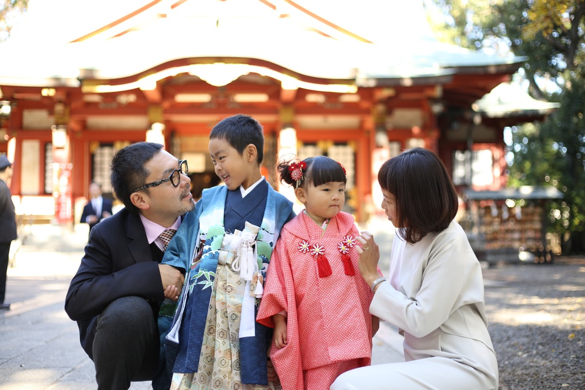 出張撮影HUG TIMEが撮影した「七五三記念撮影＠世田谷八幡宮・東京」の写真