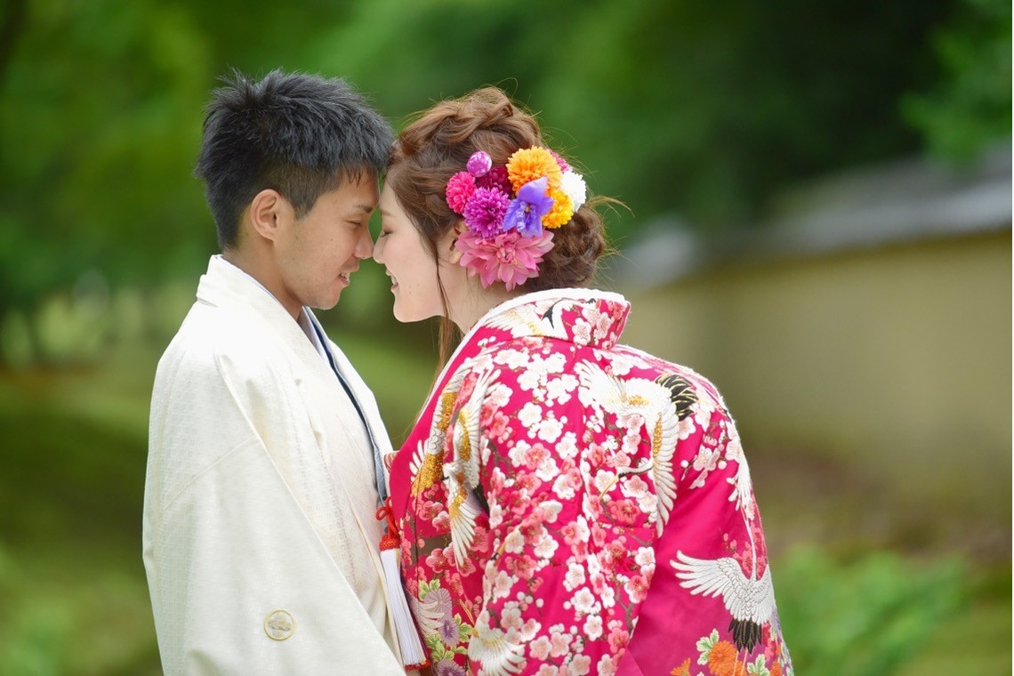 キキフォトワークスが撮影した「Pre Weddingphotoshoot at Nara with kimono in spring to summer」の写真