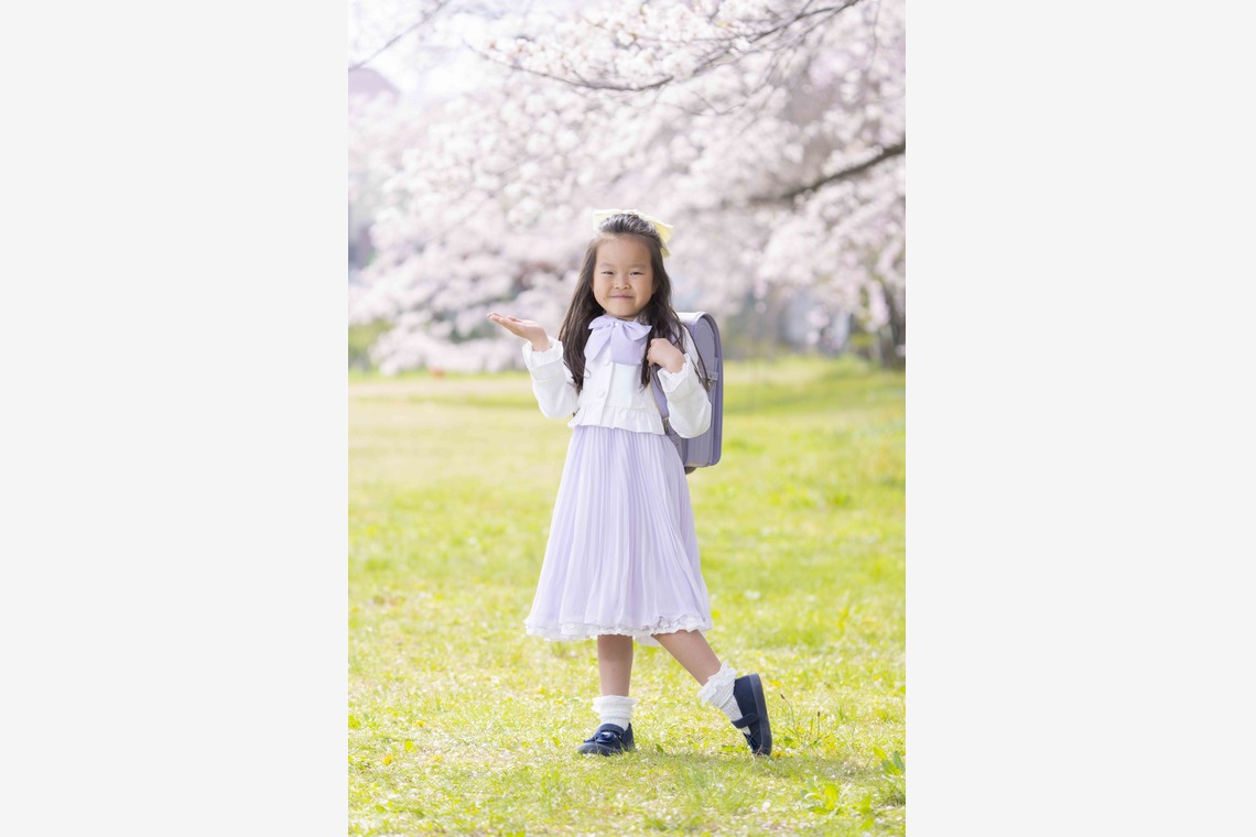 たきざわ めぐみが出張撮影した家族写真(キッズ,ベビーフォト)などが写った「入学式」の家族写真