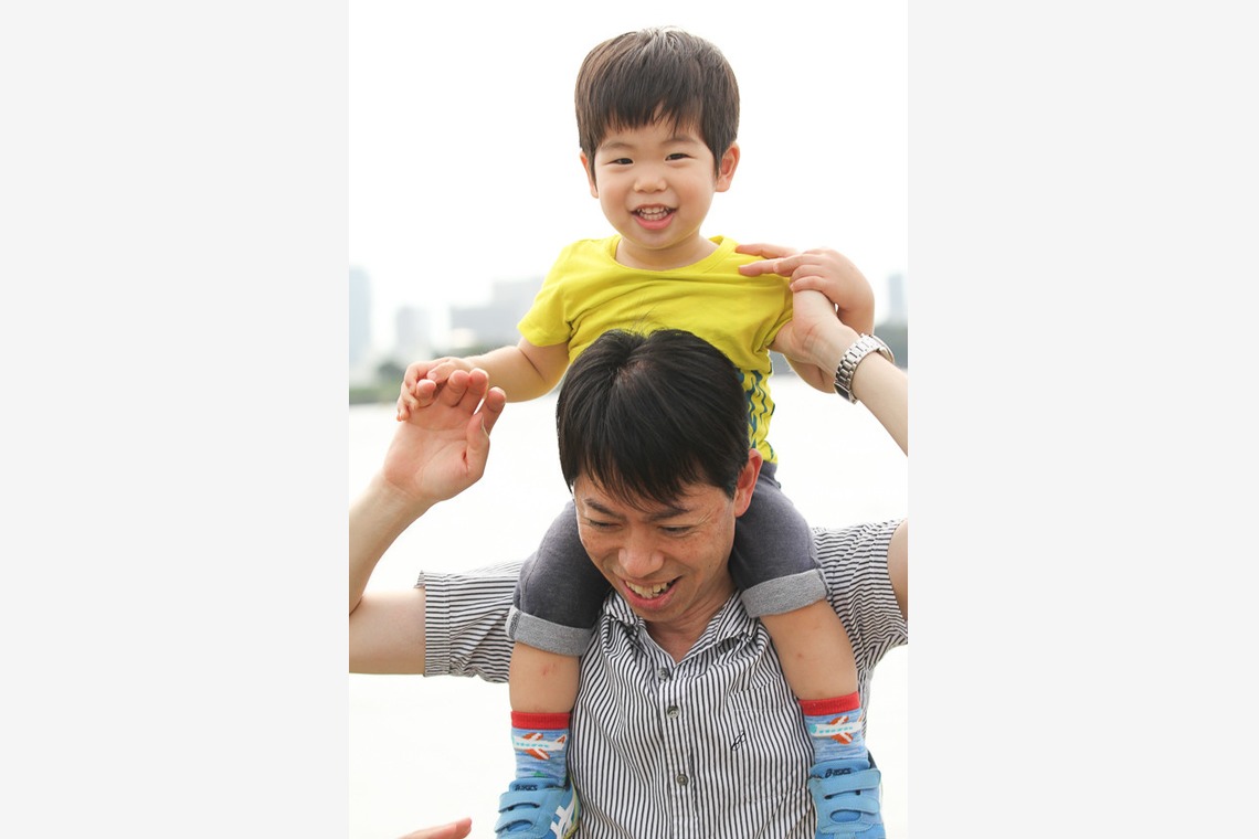 今井写真事務所　今井　良が撮影した「お台場での家族撮影」の写真
