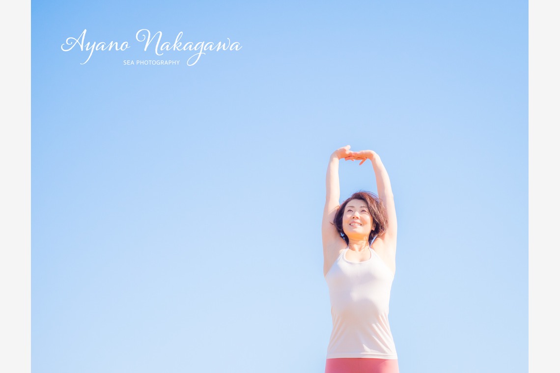 中川彩乃が出張撮影した家族写真(キッズ,ベビーフォト)などが写った「ビーチサイドポートレート」の家族写真