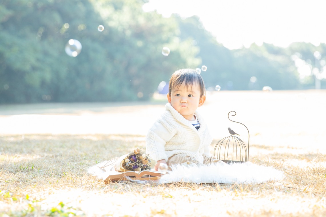 今泉秀樹が出張撮影した家族写真(キッズ,ベビーフォト)などが写った「稲毛海岸」の家族写真