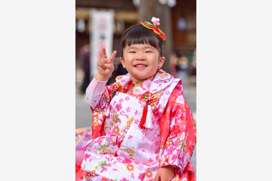 石津祐介が出張撮影した家族写真(キッズ,ベビーフォト)などが写った「七五三」の家族写真