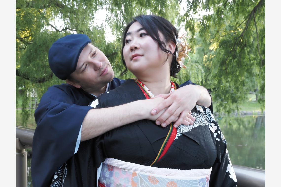 一郎太が出張撮影した家族写真(キッズ,ベビーフォト)などが写った「着物」の家族写真