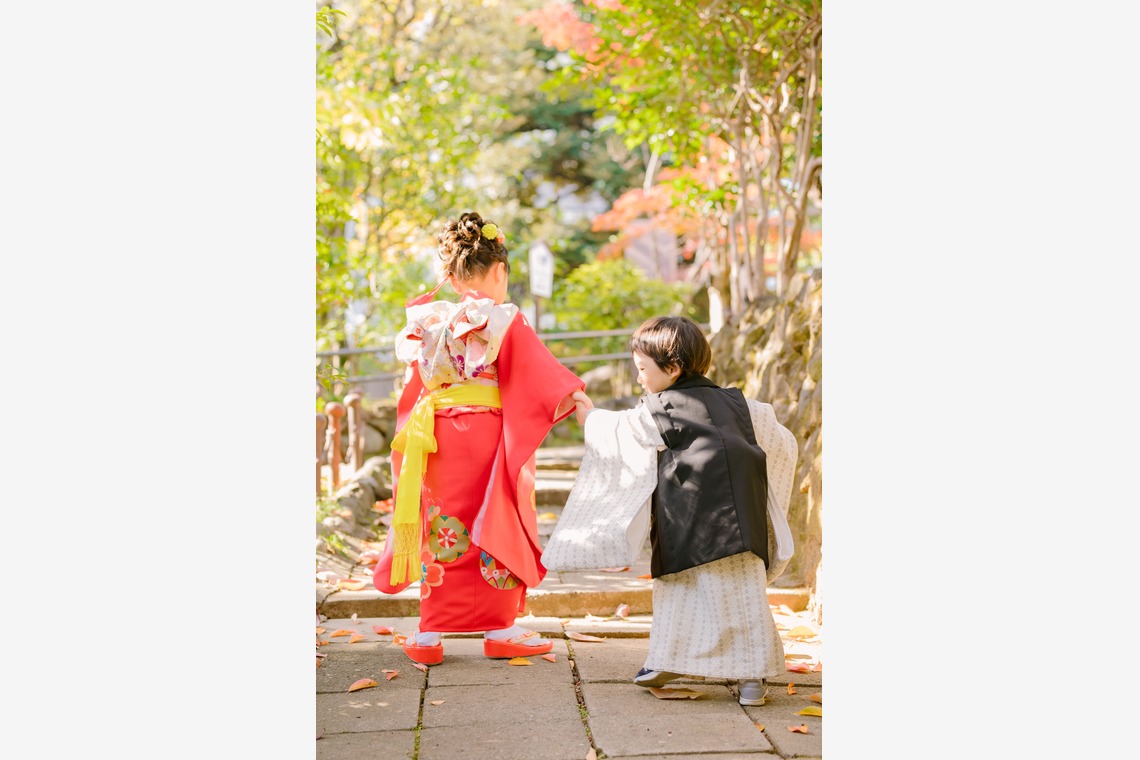 松嵜直斗が出張撮影した家族写真(キッズ,ベビーフォト)などが写った「七五三フォト」の家族写真