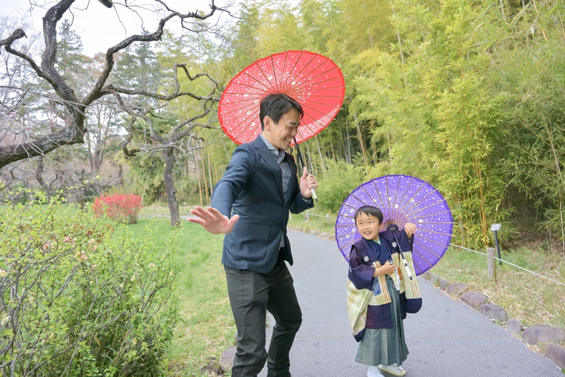 寫樂斎が撮影した「七五三（神代植物公園）」の写真