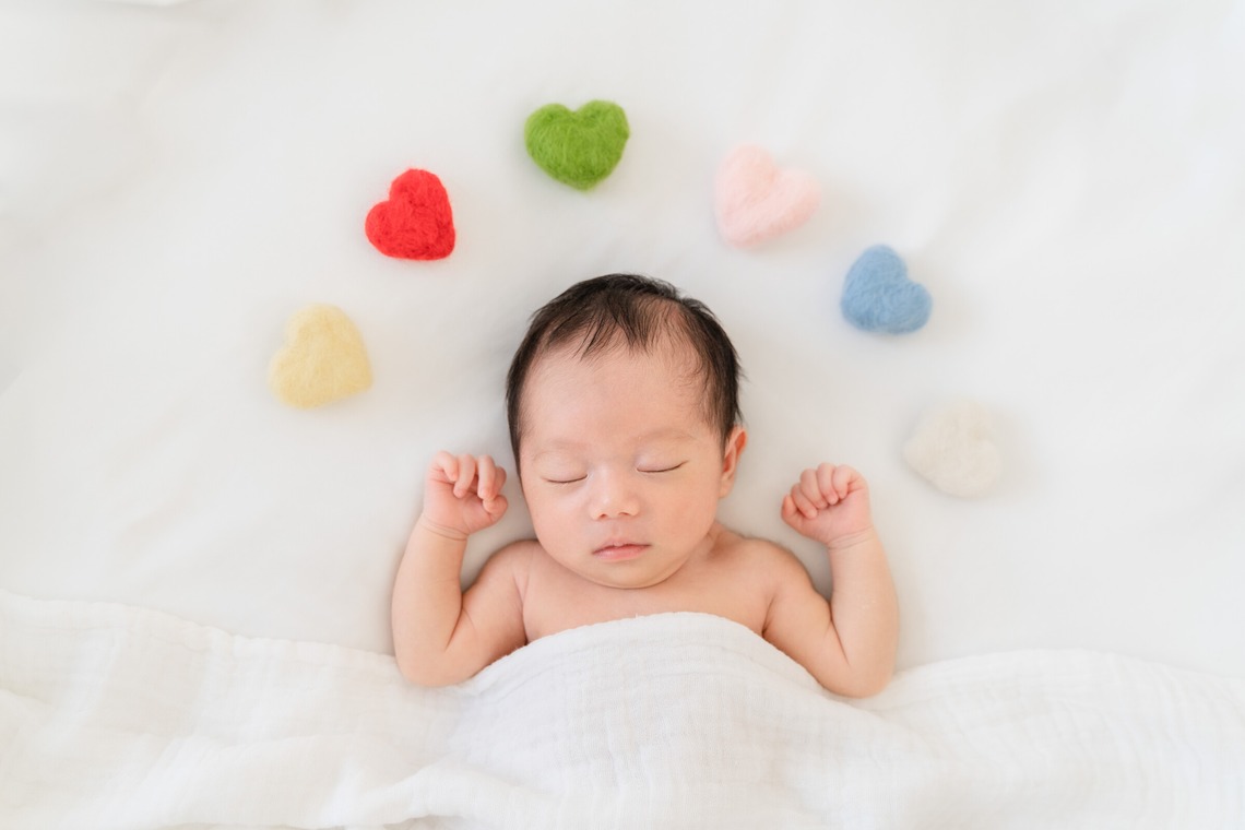 ウィリアムズ　侑依が撮影した「ニューボーンフォト」の写真