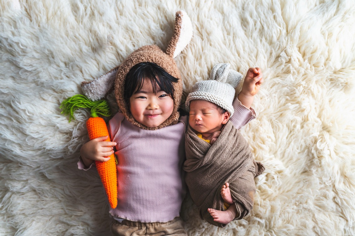 スタジオアルパルカが撮影したニューボーンフォトのアルバム「ニューボーンフォト」