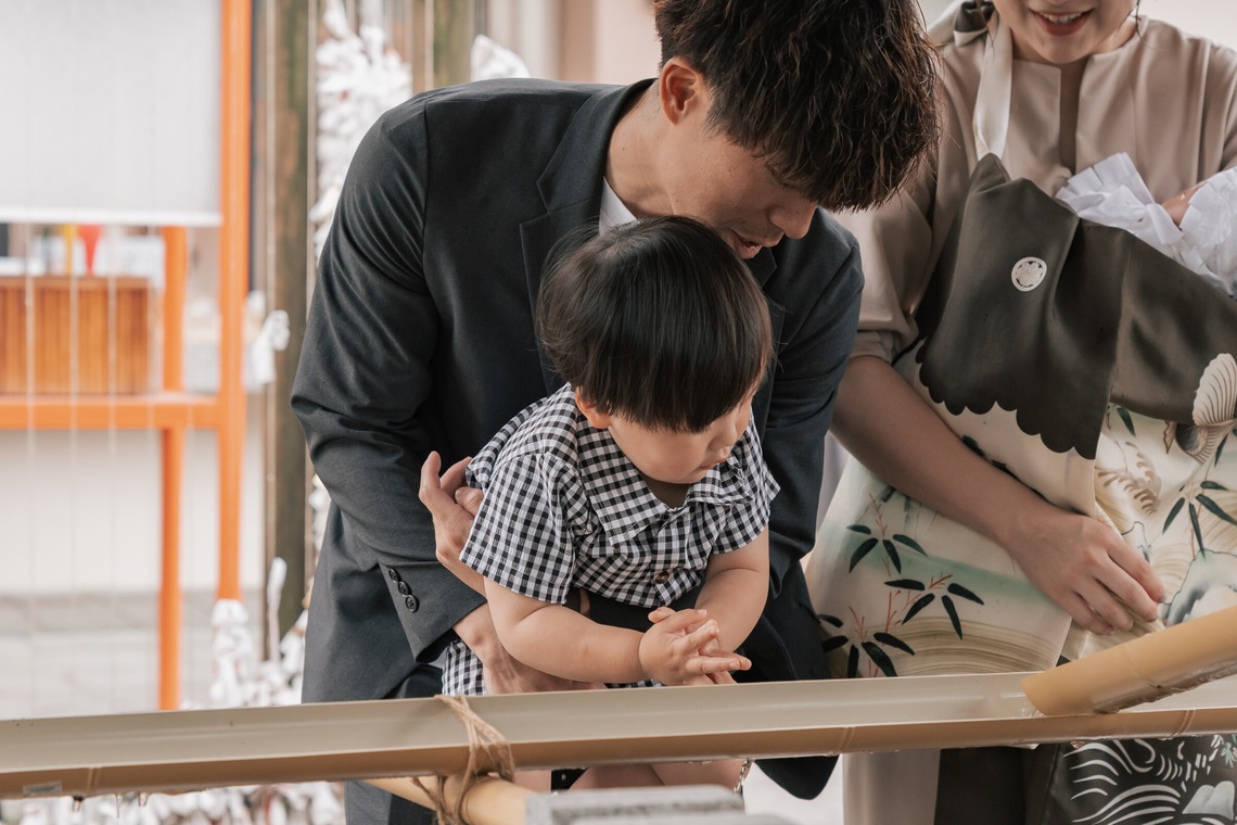 大坪幹武が撮影した「お宮参り出張フォト」の写真