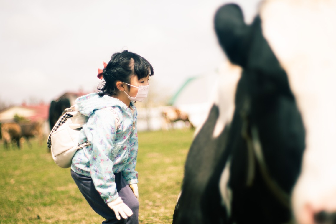 神部葵が撮影した「菊地ファーム　春の初放牧公開イベント」の写真