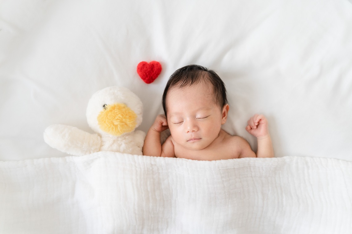 ウィリアムズ　侑依が撮影した「ニューボーンフォト」の写真