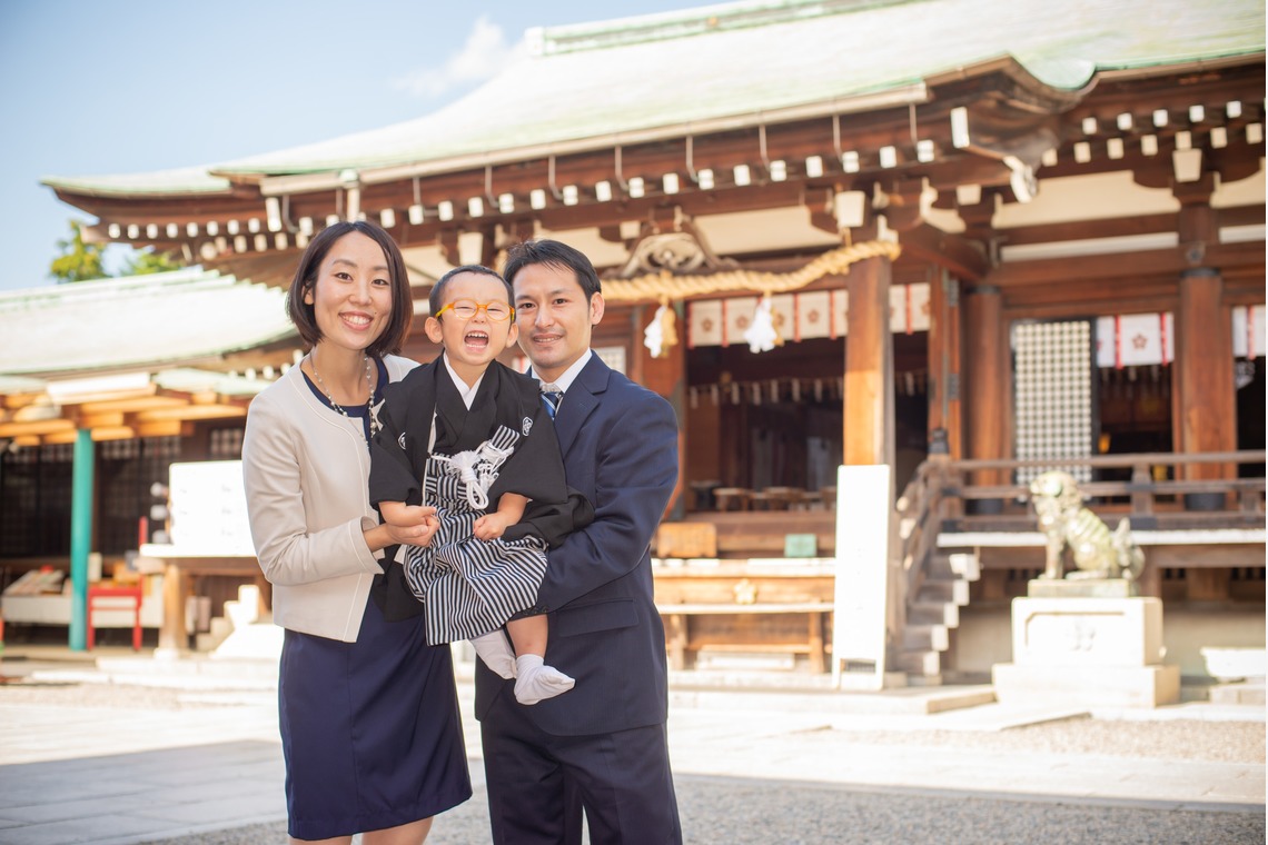 竹部 祐樹が出張撮影した家族写真(キッズ,ベビーフォト)などが写った「七五三＠防府天満宮」の家族写真