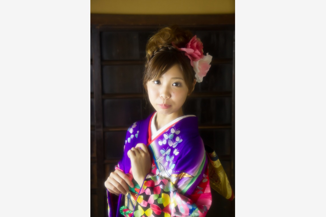 スマイルハンターが出張撮影した家族写真(キッズ,ベビーフォト)などが写った「成人式フォト」の家族写真