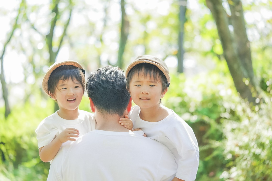 スタジオ11が出張撮影した家族写真(キッズ,ベビーフォト)などが写った「家族写真」の家族写真