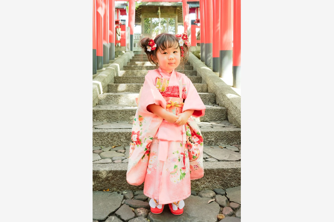 富岡 そよぎが撮影した「庭園での七五三撮影」の写真