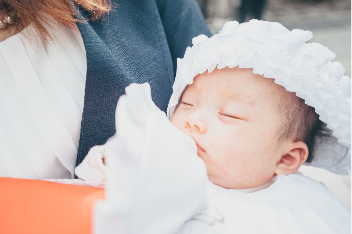 遥南　碧が出張撮影した家族写真(キッズ,ベビーフォト)などが写った「お宮参りin 伊勢山皇大神宮」の家族写真