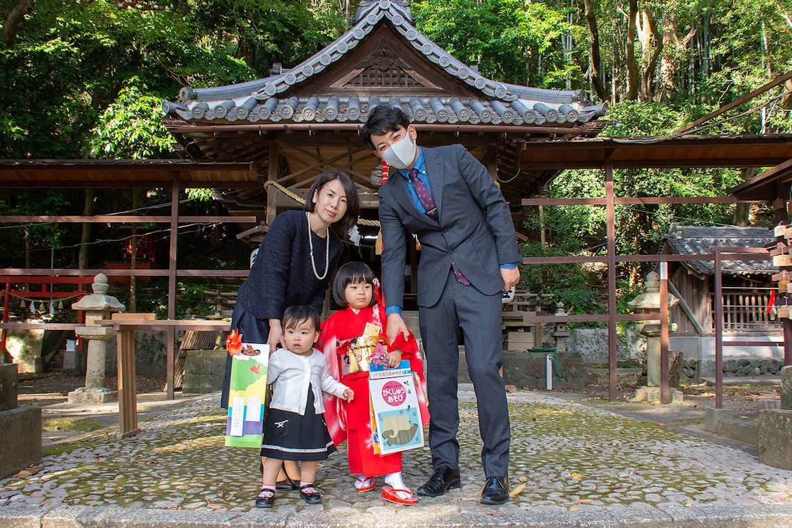辻 充彦が出張撮影した家族写真(キッズ,ベビーフォト)などが写った「七五三」の家族写真