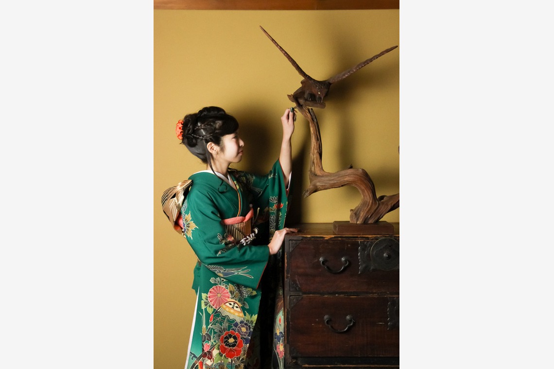 スマイルハンターが出張撮影した家族写真(キッズ,ベビーフォト)などが写った「成人式フォト」の家族写真