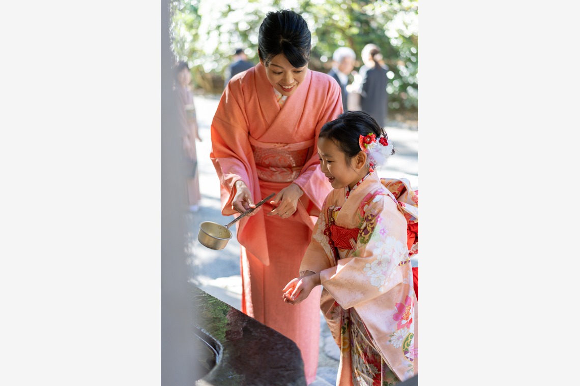 萩原　蔵志が出張撮影した家族写真(キッズ,ベビーフォト)などが写った「七五三のロケ撮影」の家族写真