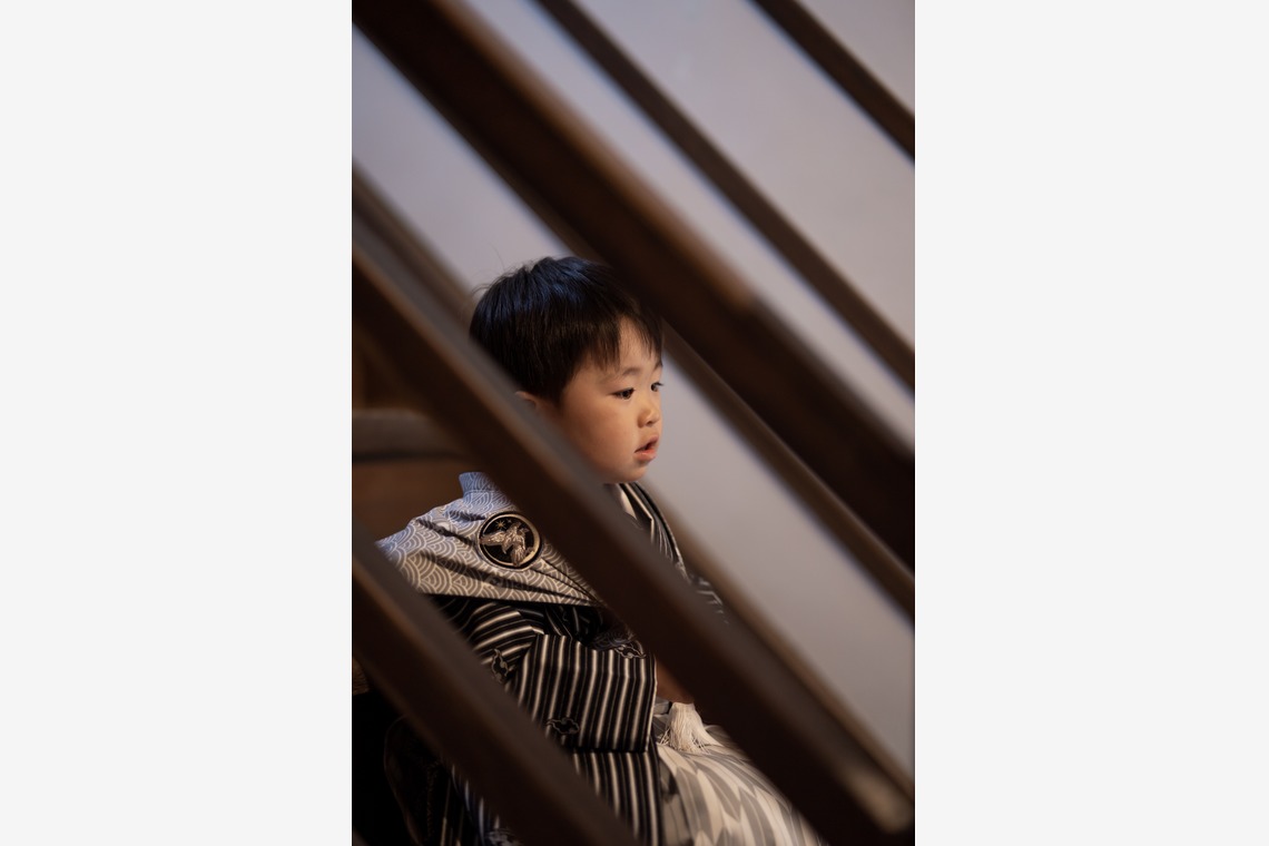 根兵一生が出張撮影した家族写真(キッズ,ベビーフォト)などが写った「七五三、ロケーション撮影」の家族写真