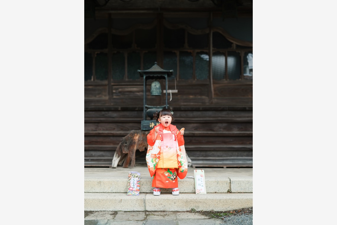 ワイヤリングが撮影した家族写真の出張撮影/七五三フォト/お宮参りのアルバム「ファミリー」