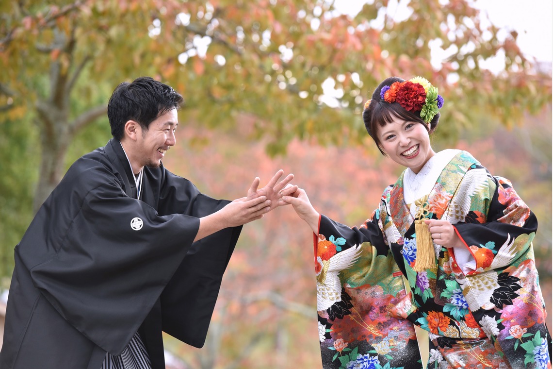 キキフォトワークスが撮影した写真のアルバム「秋の奈良公園で和装前撮り」