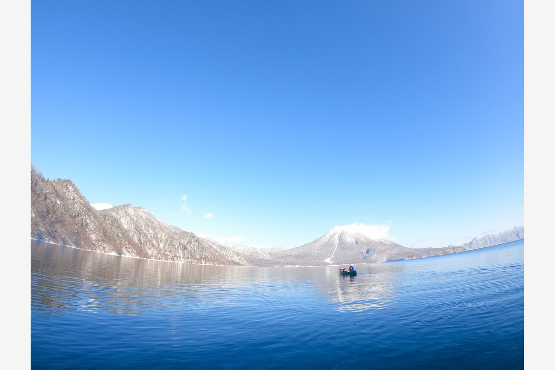 ジャン　ジンドンが撮影した「支笏湖ガイドハウス冬ツアー宣材写真」の写真