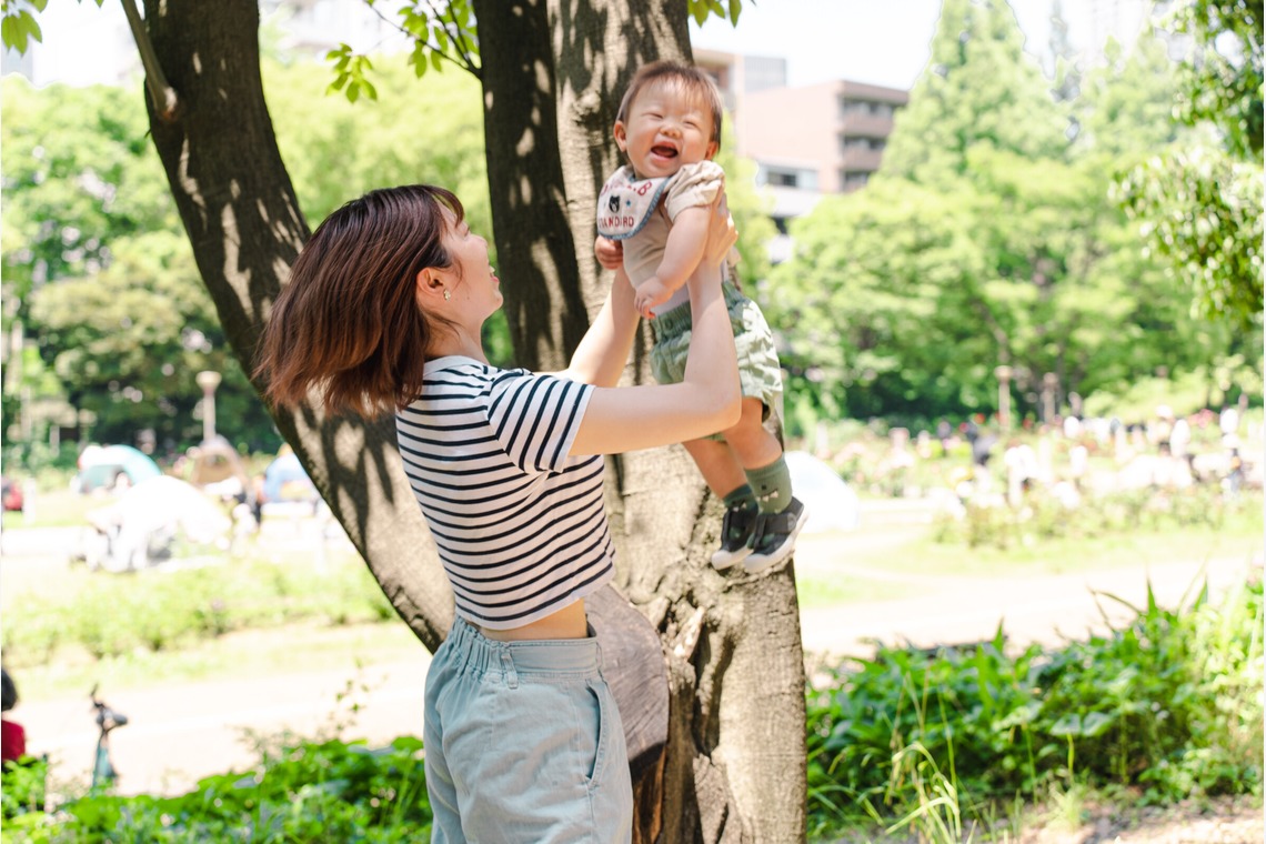 蓬台祐希が撮影した「靱公園でのファミリーフォト」の写真