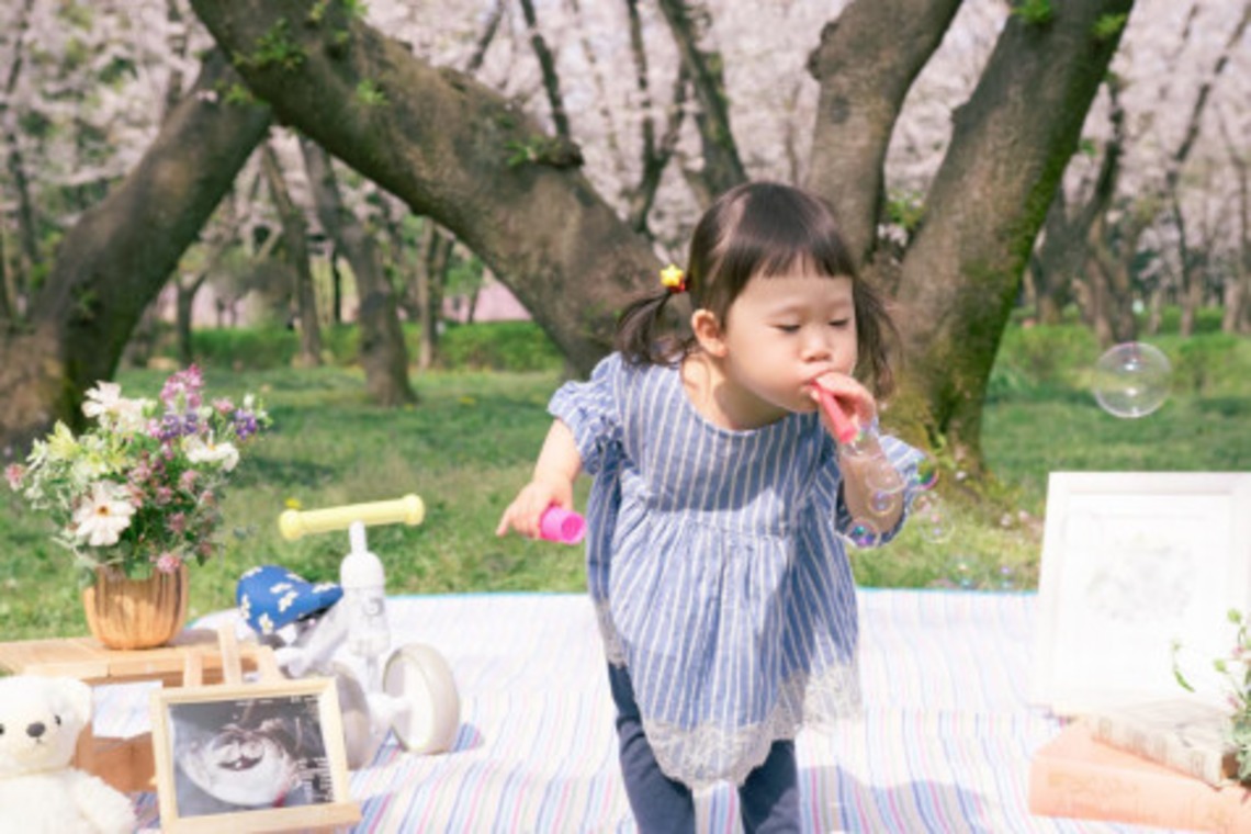 富岡 そよぎが撮影した写真のアルバム「桜の季節のマタニティフォト」