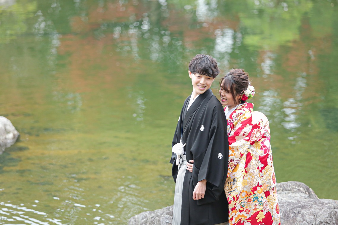 インプルーブ博多店が撮影した「和装ロケーション前撮り＠大濠公園日本庭園」の写真