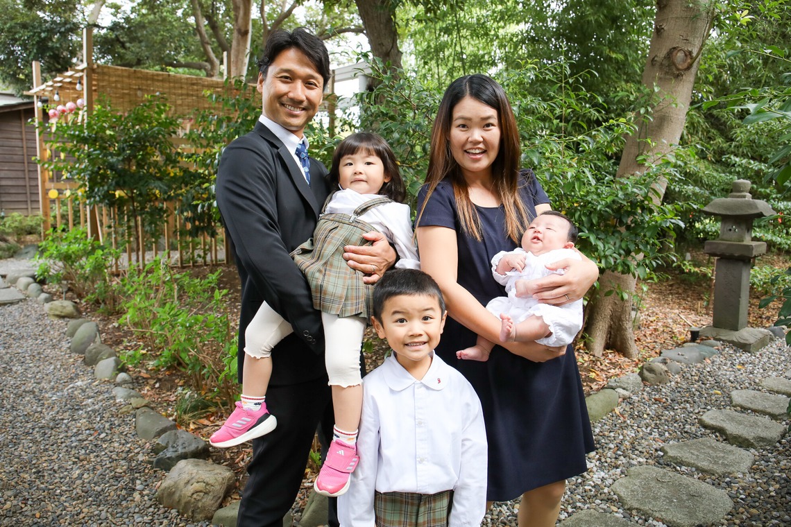 なかがわさとみが撮影した「お宮参りご家族写真撮影」の写真