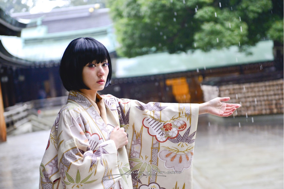 Photo of Yuri's Kimono Shoot in Meiji Jingu taken by Andy Kho