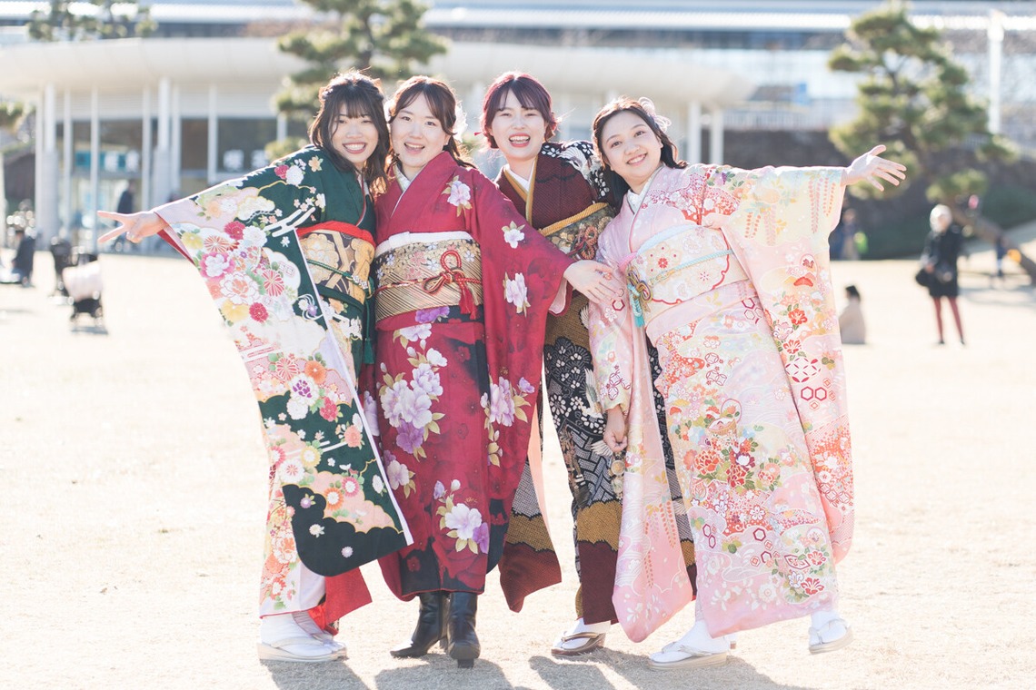 森元こずえが出張撮影した家族写真(キッズ,ベビーフォト)などが写った「成人式」の家族写真