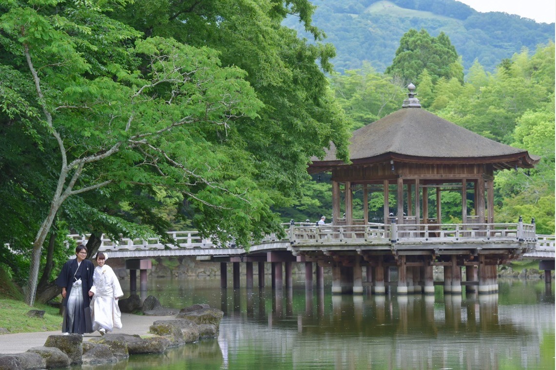 Photo of Pre Weddingphotoshoot at Nara with kimono in spring to summer taken by Kiki photo works