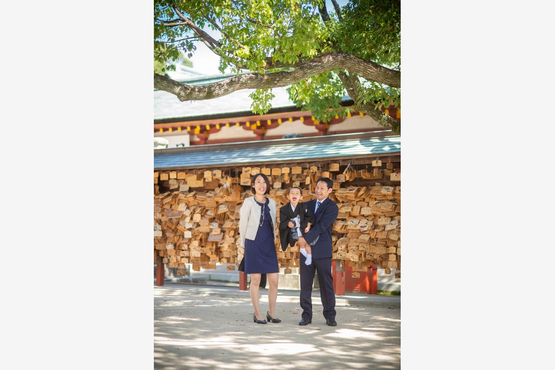 竹部 祐樹が出張撮影した家族写真(キッズ,ベビーフォト)などが写った「七五三＠防府天満宮」の家族写真