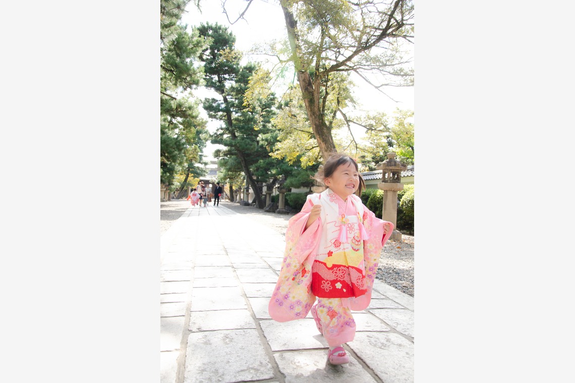 井上が撮影した「七五三撮影@京都」の写真
