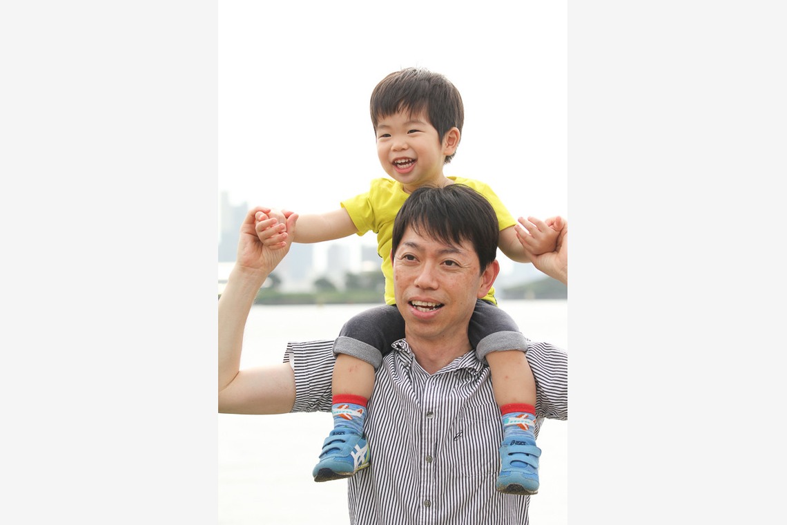今井写真事務所　今井　良が撮影した「お台場での家族撮影」の写真