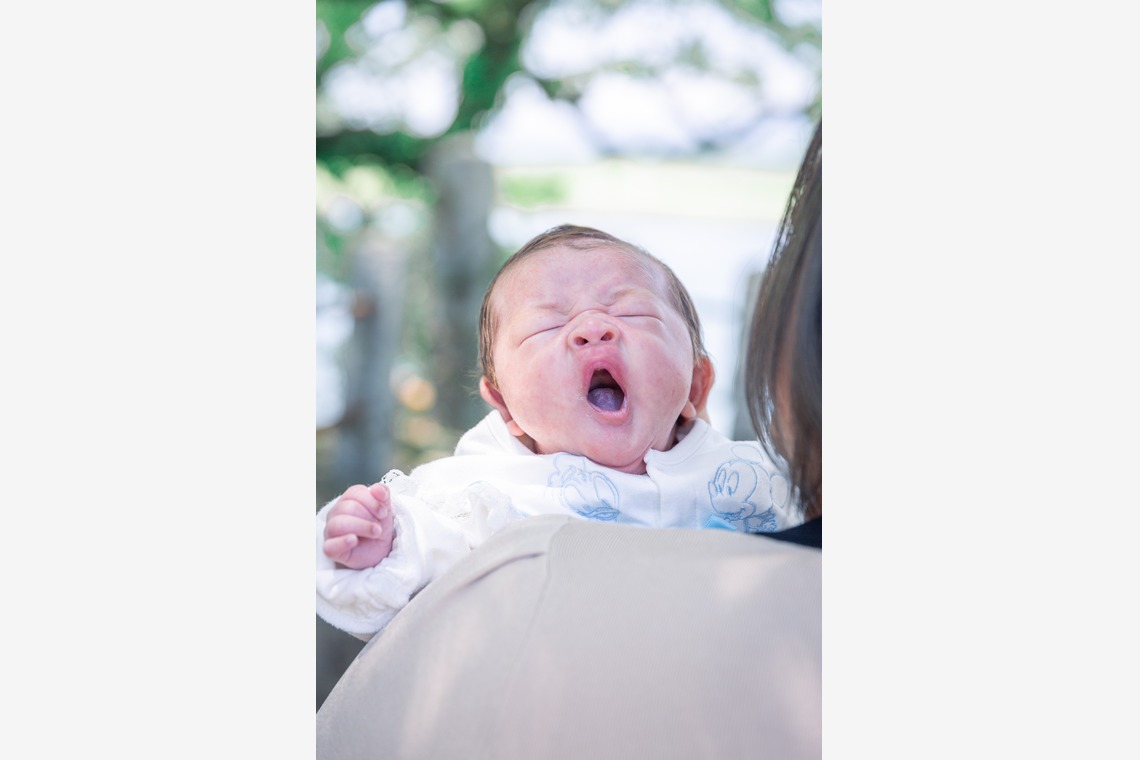 多田正子が出張撮影した家族写真(キッズ,ベビーフォト)などが写った「お宮参り」の家族写真