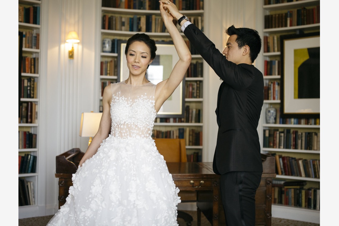 植村由理が撮影した「パトリシアとブレットの結婚式当日」の写真