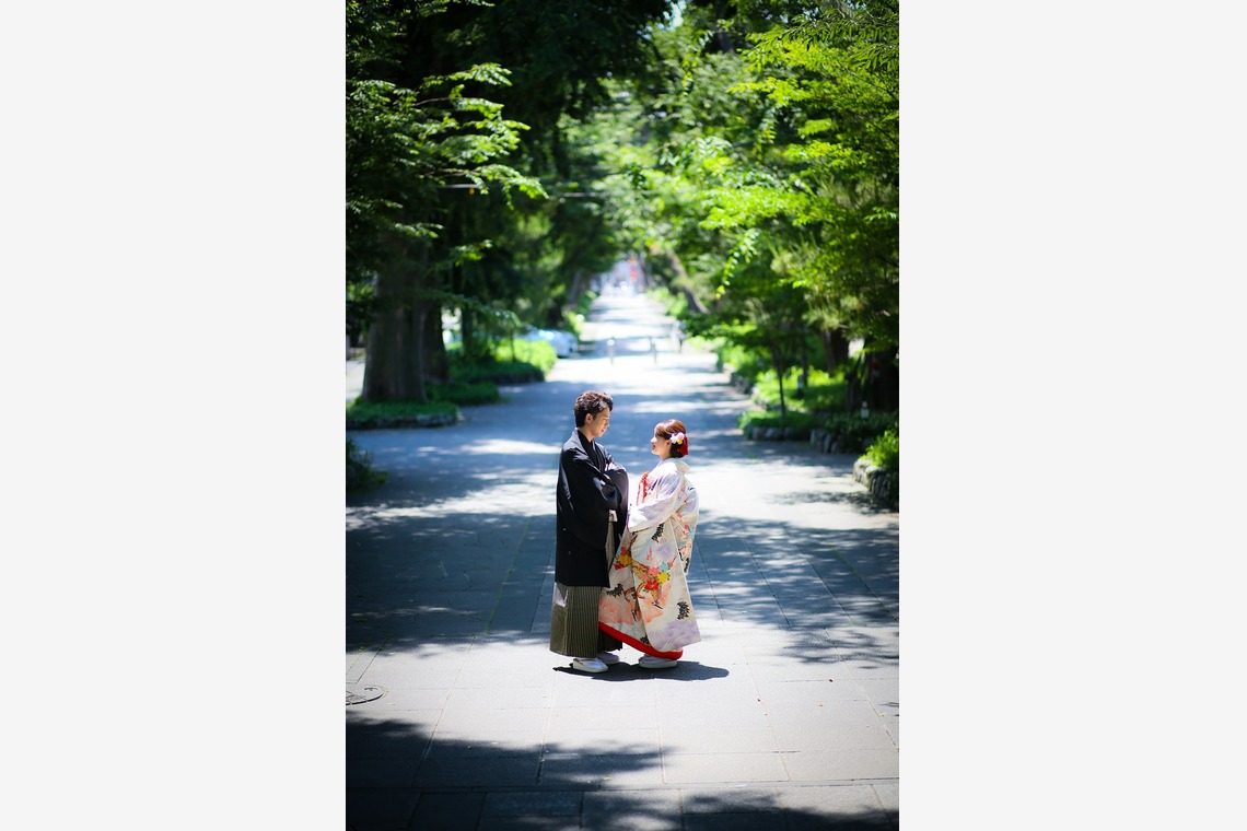 加倉井 規晃が撮影した「ロケーション・前撮り・公園・和装」の写真