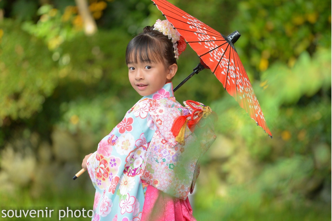 souvenir photoが出張撮影した家族写真(キッズ,ベビーフォト)などが写った「七五三撮影」の家族写真