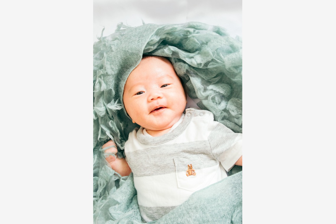 勝俣遥子が撮影した「ファミリーフォト」の写真